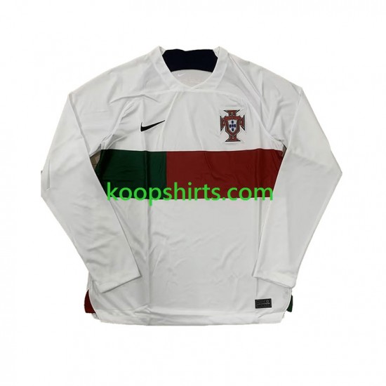 WK 2022 Portugal Uit Tenue Heren Voetbalshirts Lange Mouwen WK 2022 Portugal Uit Tenue Heren Voetbalshirts Lange Mouwen