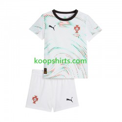 Portugal Uit Tenue Kinder Voetbalshirts 2025 Korte Mouwen