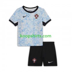 EK 2024 Portugal Uit Tenue Kinder Voetbalshirts Korte Mouwen