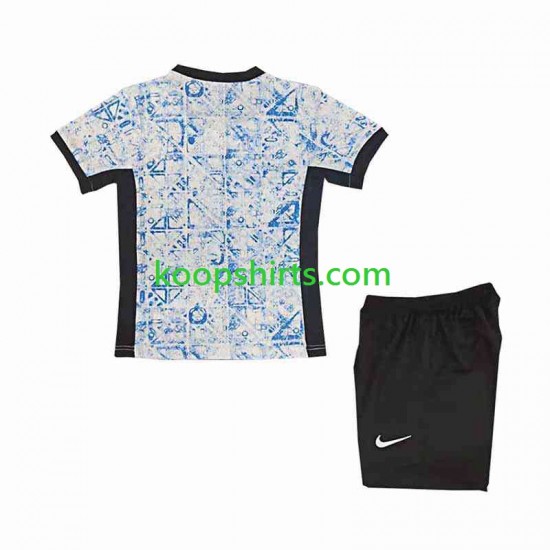 EK 2024 Portugal Uit Tenue Kinder Voetbalshirts Korte Mouwen