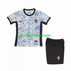 EK 2024 Portugal Uit Tenue Kinder Voetbalshirts Korte Mouwen