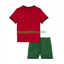 EK 2024 Portugal Thuis Tenue Kinder Voetbalshirts Korte Mouwen