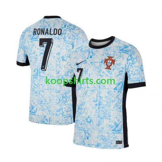 EK 2024 Portugal Uit Tenue Heren Voetbalshirts Cristiano Ronaldo 7 Korte Mouwen EK 2024 Portugal Uit Tenue Heren Voetbalshirts Cristiano Ronaldo 7 Korte Mouwen