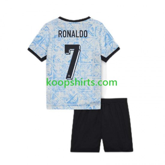EK 2024 Portugal Uit Tenue Kinder Voetbalshirts Cristiano Ronaldo 7 Korte Mouwen EK 2024 Portugal Uit Tenue Kinder Voetbalshirts Cristiano Ronaldo 7 Korte Mouwen