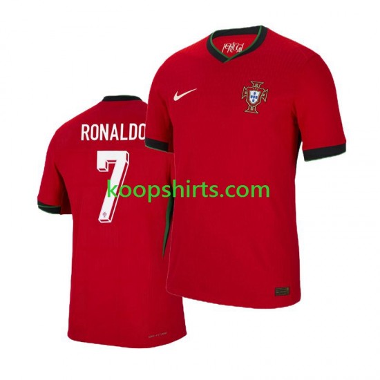 EK 2024 Portugal Thuis Tenue Heren Voetbalshirts Cristiano Ronaldo 7 Korte Mouwen EK 2024 Portugal Thuis Tenue Heren Voetbalshirts Cristiano Ronaldo 7 Korte Mouwen