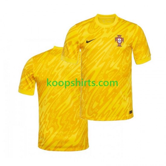 EK 2024 Portugal Doelman Thuis Tenue Heren Voetbalshirts Korte Mouwen EK 2024 Portugal Doelman Thuis Tenue Heren Voetbalshirts Korte Mouwen