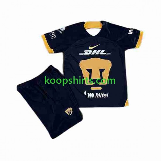 Pumas UNAM Uit Tenue Kinder Voetbalshirts 2023-2024 Korte Mouwen Pumas UNAM Uit Tenue Kinder Voetbalshirts 2023-2024 Korte Mouwen