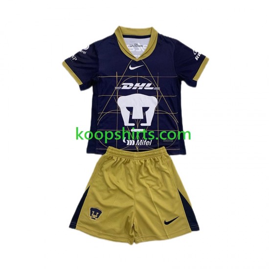 Pumas UNAM Uit Tenue Kinder Voetbalshirts 2024-2025 Korte Mouwen Pumas UNAM Uit Tenue Kinder Voetbalshirts 2024-2025 Korte Mouwen