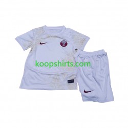 WK 2022 Qatar Uit Tenue Kinder Voetbalshirts Korte Mouwen