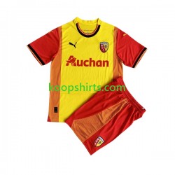 RC Lens Thuis Tenue Kinder Voetbalshirts 2023-2024 Korte Mouwen