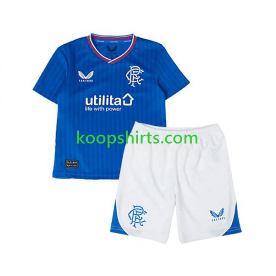 Rangers Thuis Tenue Kinder Voetbalshirts 2023-2024 Korte Mouwen Rangers Thuis Tenue Kinder Voetbalshirts 2023-2024 Korte Mouwen