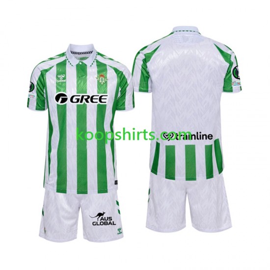 Real Betis Thuis Tenue Kinder Voetbalshirts 2024-2025 Korte Mouwen Real Betis Thuis Tenue Kinder Voetbalshirts 2024-2025 Korte Mouwen