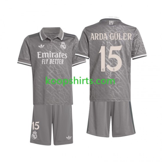 Real Madrid Derde Tenue Kinder Voetbalshirts Arda Guler 15 2024-2025 Korte Mouwen Real Madrid Derde Tenue Kinder Voetbalshirts Arda Guler 15 2024-2025 Korte Mouwen