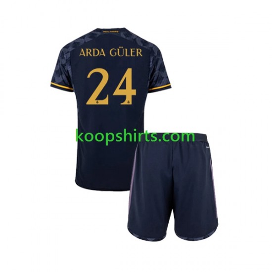 Real Madrid Uit Tenue Kinder Voetbalshirts Arda Guler 24 2023-2024 Korte Mouwen Real Madrid Uit Tenue Kinder Voetbalshirts Arda Guler 24 2023-2024 Korte Mouwen