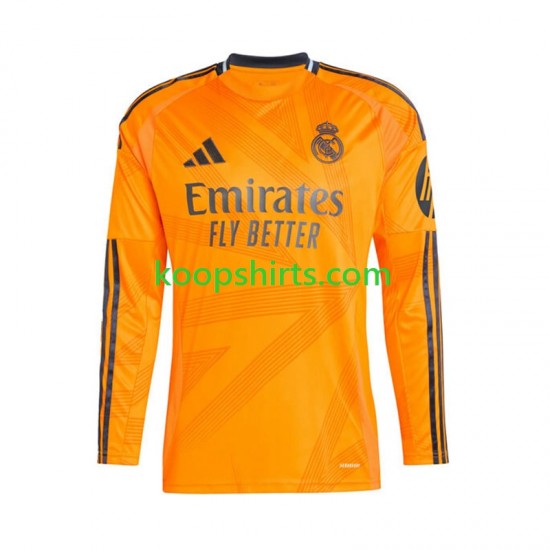 Real Madrid Uit Tenue Heren Voetbalshirts 2024-2025 Lange Mouwen Real Madrid Uit Tenue Heren Voetbalshirts 2024-2025 Lange Mouwen