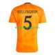 Real Madrid Uit Tenue Heren Voetbalshirts BELLINGHAM 5 2024-2025 Korte Mouwen