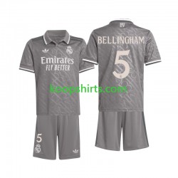 Real Madrid Derde Tenue Kinder Voetbalshirts Bellingham 5 2024-2025 Korte Mouwen