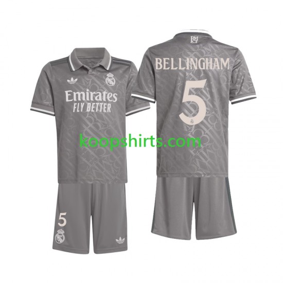 Real Madrid Derde Tenue Kinder Voetbalshirts Bellingham 5 2024-2025 Korte Mouwen Real Madrid Derde Tenue Kinder Voetbalshirts Bellingham 5 2024-2025 Korte Mouwen