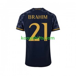 Real Madrid Uit Tenue Heren Voetbalshirts Brahim Diaz 21 2023-2024 Korte Mouwen