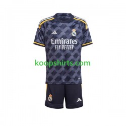 Real Madrid Uit Tenue Kinder Voetbalshirts 2023-2024 Korte Mouwen