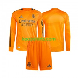 Real Madrid Uit Tenue Kinder Voetbalshirts 2024-2025 Lange Mouwen
