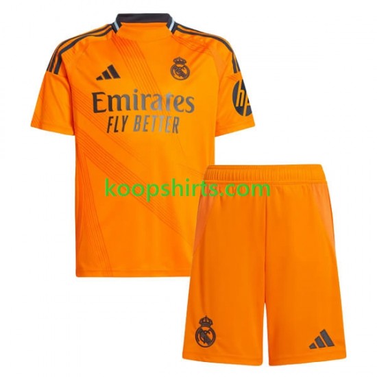 Real Madrid Uit Tenue Kinder Voetbalshirts 2024-2025 Korte Mouwen Real Madrid Uit Tenue Kinder Voetbalshirts 2024-2025 Korte Mouwen