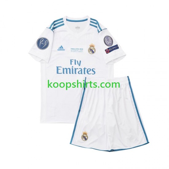 Real Madrid Retro Thuis Tenue Kinder Voetbalshirts 2017 Korte Mouwen Real Madrid Retro Thuis Tenue Kinder Voetbalshirts 2017 Korte Mouwen
