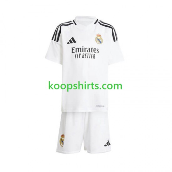 Real Madrid Thuis Wit Tenue Kinder Voetbalshirts 2024-2025 Korte Mouwen Real Madrid Thuis Wit Tenue Kinder Voetbalshirts 2024-2025 Korte Mouwen