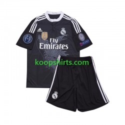 Real Madrid Retro Derde Tenue Kinder Voetbalshirts 2014 Korte Mouwen