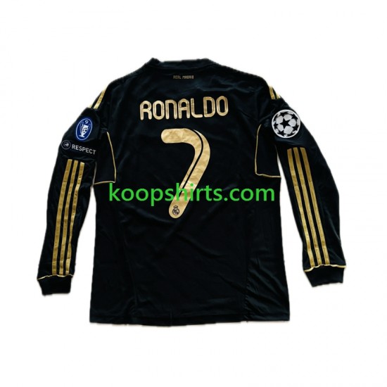 Real Madrid Uit Tenue Heren Voetbalshirts Cristiano Ronaldo 7 2011-2012 Lange Mouwen Real Madrid Uit Tenue Heren Voetbalshirts Cristiano Ronaldo 7 2011-2012 Lange Mouwen