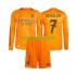 Real Madrid Uit Tenue Kinder Voetbalshirts Cristiano Ronaldo 7 2024-2025 Lange Mouwen