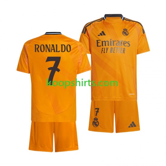 Real Madrid Uit Tenue Kinder Voetbalshirts Cristiano Ronaldo 7 2024-2025 Korte Mouwen Real Madrid Uit Tenue Kinder Voetbalshirts Cristiano Ronaldo 7 2024-2025 Korte Mouwen