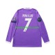 Real Madrid Retro Uit Tenue Kinder Voetbalshirts Cristiano Ronaldo 7 2016 Lange Mouwen