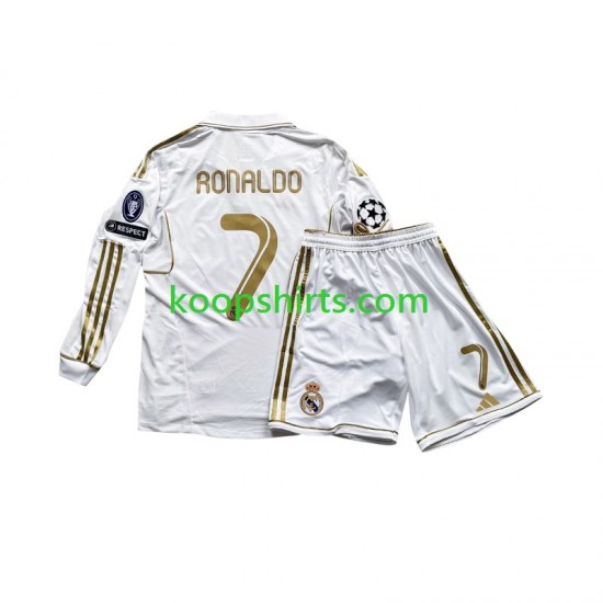 Real Madrid Thuis Tenue Kinder Voetbalshirts Cristiano Ronaldo 7 2011 Lange Mouwen Real Madrid Thuis Tenue Kinder Voetbalshirts Cristiano Ronaldo 7 2011 Lange Mouwen