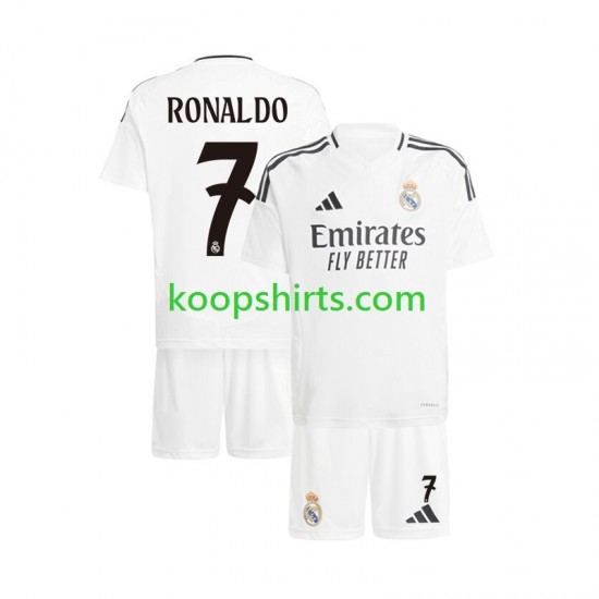 Real Madrid Thuis Tenue Kinder Voetbalshirts Cristiano Ronaldo 7 2024-2025 Korte Mouwen Real Madrid Thuis Tenue Kinder Voetbalshirts Cristiano Ronaldo 7 2024-2025 Korte Mouwen