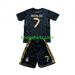 Real Madrid Retro Uit Tenue Kinder Voetbalshirts Cristiano Ronaldo 7 2011-2012 Korte Mouwen