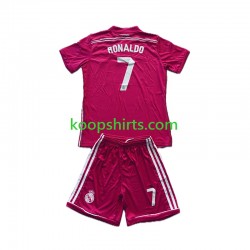 Real Madrid Retro Uit Tenue Kinder Voetbalshirts Cristiano Ronaldo 7 2014-2015 Korte Mouwen