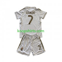Real Madrid Retro Thuis Tenue Kinder Voetbalshirts Cristiano Ronaldo 7 2011-2012 Korte Mouwen