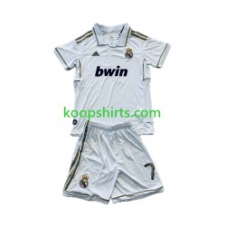 Real Madrid Retro Thuis Tenue Kinder Voetbalshirts Cristiano Ronaldo 7 2011-2012 Korte Mouwen