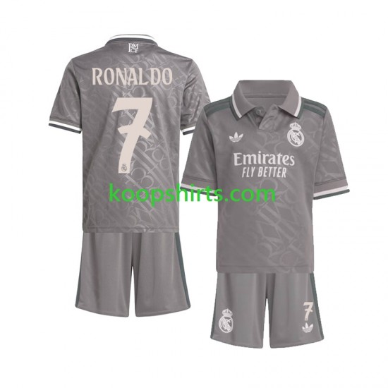 Real Madrid Derde Tenue Kinder Voetbalshirts Cristiano Ronaldo 7 2024-2025 Korte Mouwen Real Madrid Derde Tenue Kinder Voetbalshirts Cristiano Ronaldo 7 2024-2025 Korte Mouwen
