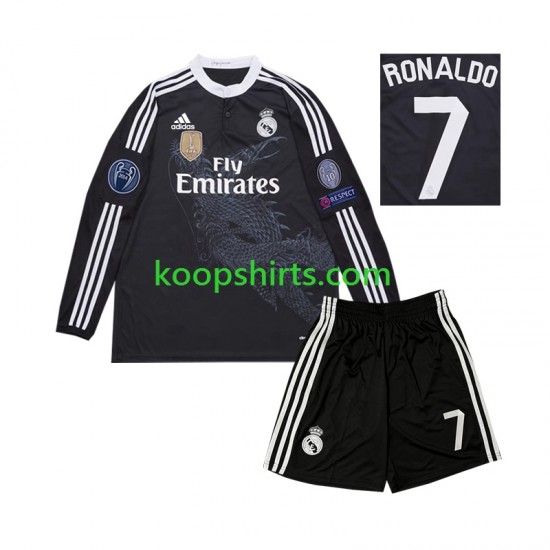 Real Madrid Retro Derde Tenue Kinder Voetbalshirts Cristiano Ronaldo 7 2014 Lange Mouwen Real Madrid Retro Derde Tenue Kinder Voetbalshirts Cristiano Ronaldo 7 2014 Lange Mouwen