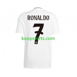 Real Madrid Thuis Tenue Heren Voetbalshirts Cristiano Ronaldo 7 2024-2025 Korte Mouwen