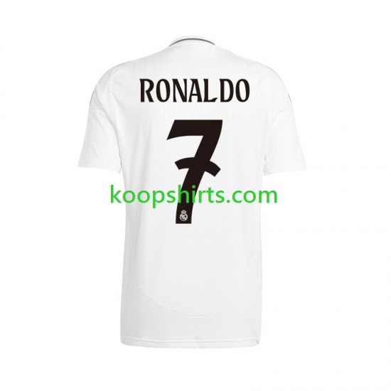 Real Madrid Thuis Tenue Heren Voetbalshirts Cristiano Ronaldo 7 2024-2025 Korte Mouwen Real Madrid Thuis Tenue Heren Voetbalshirts Cristiano Ronaldo 7 2024-2025 Korte Mouwen