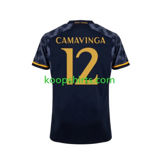 Real Madrid Uit Tenue Heren Voetbalshirts EDUARDO CAMAVINGA 12 2023-2024 Korte Mouwen Real Madrid Uit Tenue Heren Voetbalshirts EDUARDO CAMAVINGA 12 2023-2024 Korte Mouwen