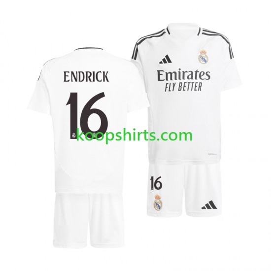 Real Madrid Thuis Tenue Kinder Voetbalshirts ENDRICK 16 2024-2025 Korte Mouwen Real Madrid Thuis Tenue Kinder Voetbalshirts ENDRICK 16 2024-2025 Korte Mouwen