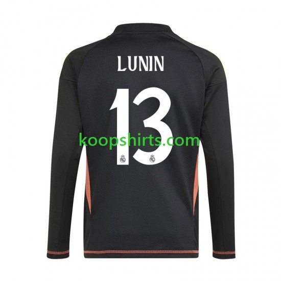 Real Madrid Doelman Uit Blauw Tenue Heren Voetbalshirts Andriy Lunin 13 2024-2025 Lange Mouwen Real Madrid Doelman Uit Blauw Tenue Heren Voetbalshirts Andriy Lunin 13 2024-2025 Lange Mouwen