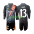 Real Madrid Doelman Uit Zwart Tenue Kinder Voetbalshirts Andriy Lunin 13 2024-2025 Lange Mouwen