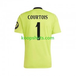 Real Madrid Doelman Derde Tenue Heren Voetbalshirts COURTOIS 1 2024-2025 Korte Mouwen