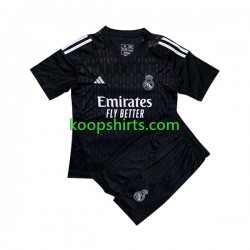 Real Madrid Doelman Uit Tenue Kinder Voetbalshirts 2023-2024 Korte Mouwen