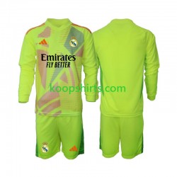 Real Madrid Doelman Vierde Tenue Kinder Voetbalshirts 2024-2025 Lange Mouwen